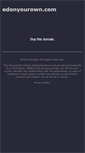 Mobile Screenshot of edonyourown.com