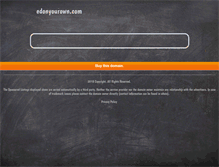 Tablet Screenshot of edonyourown.com